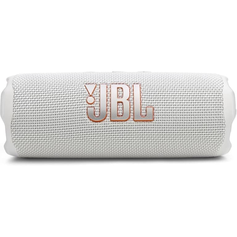 JBL Flip 7 Portable Bluetooth 5.4 Speaker, 25 W RMS for Woofer, 10 W RMS for Tweeter, Lossless Audio Playback, Waterproof, Dustproof, & Drop-Proof 16Hrs of Playtime , White