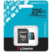 Kingston 256GB microSDXC Canvas Go Plus 200MB/s Read UHS-I C10 U3, V30 Memory Card product image