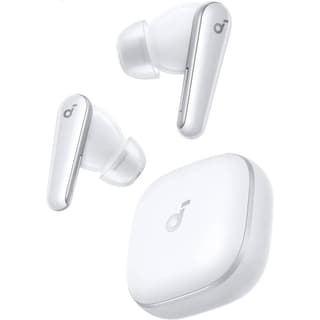 Anker soundcore Liberty 5, Noise-Cancelling Wireless Earbuds, 2x Stronger Voice Reduction, Real-Time Adaptive Noise Cancellation, Fast Charging, Dolby Audio, 6-Mic AI Clear Calls, Long Battery Life - White