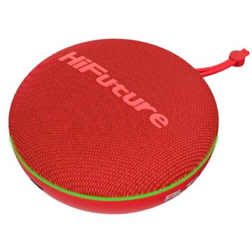 HiFuture Altus Bluetooth 5.3 Speaker with APTX waterproof, up to 8-Hours Battery Life, True Wireless Stereo (TWS) mode, 8.0, IPX5 - Red