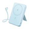 Anker Zolo Magnetic Power Bank, 10,000mAh Wireless Portable Charger with 30W Max Fast Charging, Battery Pack with Built-in USB-C Cable and Adjustable Stand, for iPhone 16/15 Series, AirPods - Blue product thumbnail 1