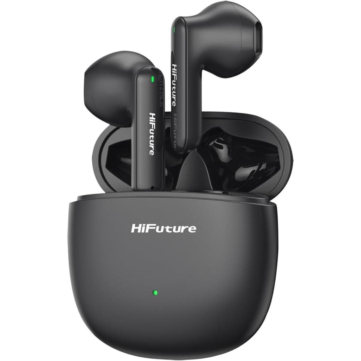 HiFuture Colorbuds2 TWS Earphones, Bluetooth 5.3, 20 Hours Playtime, IPX5 Sweatproof, ENC for Calls, Dynamic Bass, Wireless Earbuds - Black