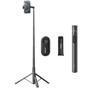 RTAKO RZP001-AB226 Selfie Stick with Tripod and Self-expanding Legs, 720° Rotation, 1.7m with smart design - Black product image