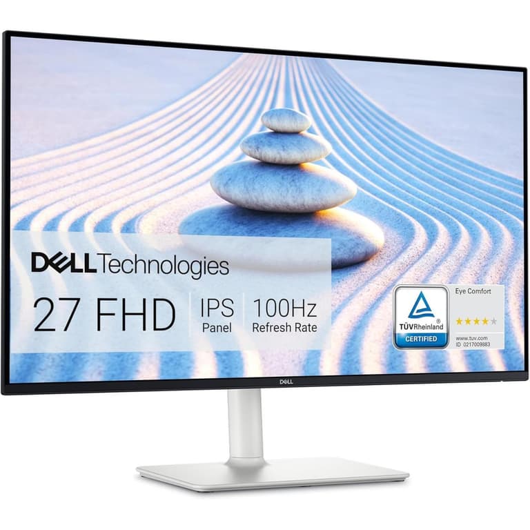 Dell S2725HS (2025) 27" IPS 100Hz Full HD Eye Comfort Antiglare with Hard-Coating 3H Full Adjustable Stand w/ Dual Speakers & HDMI Interface - White
