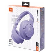 JBL TUNE 770NC Adaptive Noise Cancelling Over-Ear Bluetooth 5.3 Up to 70H battery Speed Charge Lightweight Comfortable & Foldable design - Purple product image