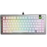 Glorious GMMK 3 HE Prebuilt Mechanical Wired Gaming Keyboard, Size 75%, Hall Effect, 8,000 Hz Polling Rate, Hot swappable, RGB Backlighting, Fox Switches, Arabic Layout, White product thumbnail 1