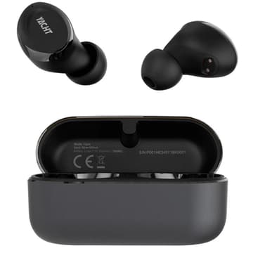 HiFuture YACHT True Bluetooth wireless 5.2 Earbuds with APTX Adaptive Qualcomm Chipset, Up to 20-Hours Battery Life, Wind Noise Cancellation 8.0, IPX5 - Black