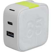 Infinity Lab Instant Charger 65W 2 USB Powerful USB-C and USB-A GaN PD charger - White product image