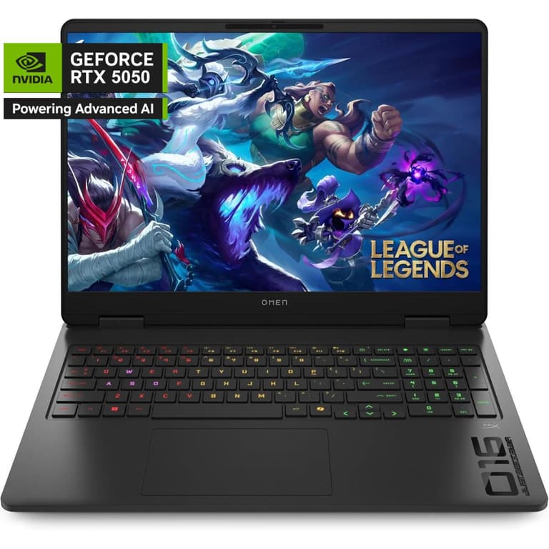 HP NEW OMEN 16 Gaming (2025) 16-am0008ne 14Gen Intel Core i7 14650HX 16-Cores OMEN AI Boost Eyesafe® Certified Display w/ Nvidia RTX 5050 8GB DDR7 & IPS 144Hz Display - Shadow Black