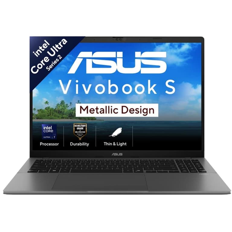 ASUS Vivobook S16 (2025) S3607CA Intel® Ultra 7 Gen II 255H HIGH Performance 16-Core Intel® AI Boost w/ DDR5 Memory & Backlit keyboard & IPS 144Hz Display , Matte Gray
