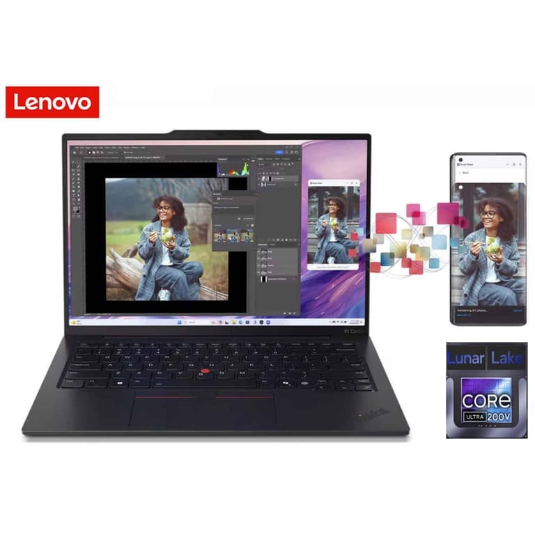 Lenovo NEW ThinkPad X1 Carbon Gen 13 Aura Edition (2025) Intel® Ultra 7 Gen II 258V 8-Core Copilot+ PC Featherlight <1KG Long Battery Life w/ Touch Screen & 3 Years Warranty