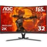 AOC CQ32G3SE 32" WQHD 2K Curved 1000R 165Hz 1ms Antiglare Low Blue Light AMD Freesync Premium w/ 2x HDMI & Display Port product thumbnail 1