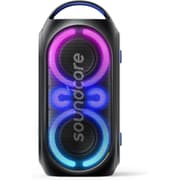 Soundcore Anker Rave Party 2 Portable Speaker, 120W Stereo Sound, PartyCast 2.0, Light Show, IPX4 Water-Resistant, 16H Playtime, Mic Input, Custom EQ & Bass Up for Party, Tailgating, Backyard, Pool - Black product image