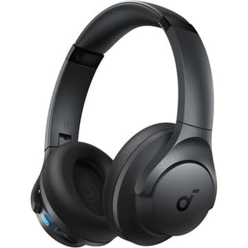 Anker Soundcore Q11i Wireless Over-Ear Bluetooth Headphones by Anker, Deep Bass, 60H Playtime, Hi-Res Audio, Detachable Ear Cushions, Multipoint Connection - Black