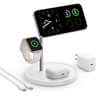 Anker MagSafe Charger Stand, iPhone 16 Wireless Charging Station, MagGo 3 in 1 Charging Station, Qi2 Certified 15W Wireless Charger, Desk Accessory, for iPhone 16/15/14/13/12, Apple Watch, AirPods - White product thumbnail 1