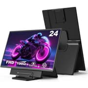 V2COM D1 24” IPS Full HD Portable 100Hz Lightweight & Portable Low Power 20W Adjustable Stand USB C & Mini HDMI Support for MAC, Windows, Android, Linux, Chrome w/ Speakers product image