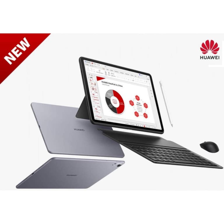 Huawei MatePad 11.5 NEW (2025) 11.5" Android WIFI Tablet (256GB Storage / 8GB Memory) w/ 2.4k IPS 120 Hz Eye-Soothing PaperMatte Display & HUGE Battery + Free Huawei Kayboard , Space Gray