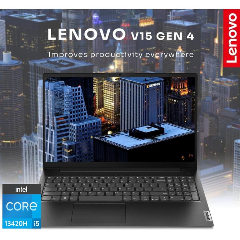 Lenovo V15 G5 (2024) NEW 13th Gen Intel Core i5 13420H 8-Cores w/ High-Performance Processor Business Class - Black
