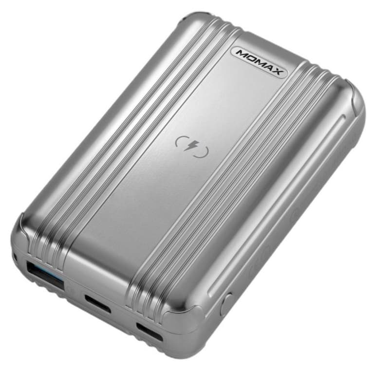 Momax Q.Power Go Mini–Wireless Battery Pack 10000mAh Power Bank - Silver