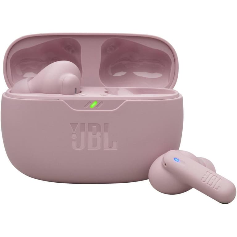 JBL Wave Beam 2 True Wireless Earbuds, 8mm Dynamic Driver, Bluetooth 5.3 Connectivity, Pure Bass Sound, Active Noise Cancelling, Smart Ambient Technology, 40hrs Total Playback - Pink