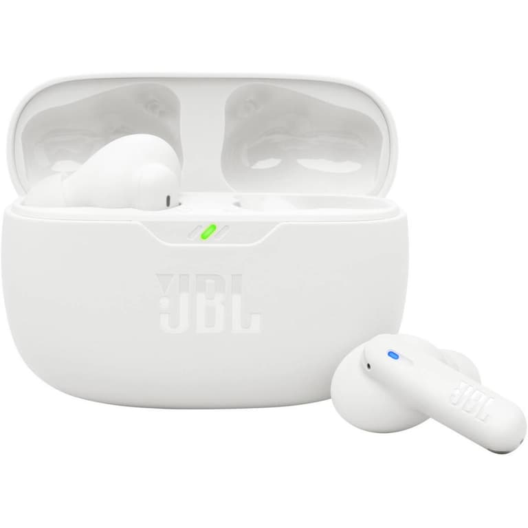 JBL Wave Beam 2 True Wireless Earbuds, 8mm Dynamic Driver, Bluetooth 5.3 Connectivity, Pure Bass Sound, Active Noise Cancelling, Smart Ambient Technology, 40hrs Total Playback - White