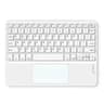 Wireless Bluetooth Keyboard, Ultra Slim Rechargeable Portable Cordless Keyboard with Touchpad 10 Inch Wireless Keyboard for iOS, Android, Windows, iPad, iPhone, Samsung (White) product thumbnail 1