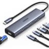 UGREEN 6-in-1 Hub USB C to Ethernet Adapter, 10Gbps Data Port USB-C, Ethernet with 2*USB-C 3.2, USB-A 3.2/2.0, Gigabit RJ45, Power Port (Only for Adapter), Type C to Network Dongle for Laptop, MacBook, XPS product thumbnail 1