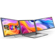 V2COM S5 Pro 15.6" IPS Full HD Triple Screen Extender Portable Monitor for Laptops 13-17.3" w/ ONLY Single-Cable Connectivity & 10,000mAh Detachable Magnetic Battery product image