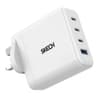 Skech Power Delivery 4 Port GaN Wall Charger 100w PD Power Charger 3X Type-C Port + USB-A – white product thumbnail 1