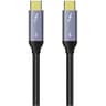 COTECI Thunderbolt 4 Certified USB C to USB C Cable, 8K/4K Display/40Gbps Compatible with USB-4 1M - Black product thumbnail 1