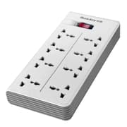 Huntkey PZA801 Universal Power Strip 8x Outlet AC 220-240V Overload Protection MAX2500W-MAX10A 3M - White product image
