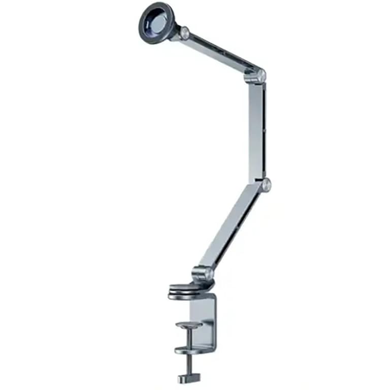 RTAKO T01-Magnetic Stand 360° Rotating Alloy Arm Mount Universal 4-13" Holder - Gray