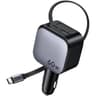 UGREEN 60W Car Charger with Retractable Cable, 3-Port Fast Charger with 30W PD USB-C, USB-A, Cigarette Lighter Adapter Compatible with iPhone 17 16 15, Galaxy S25 S24, iPad, GPS, 12V Car Accessories product thumbnail 1