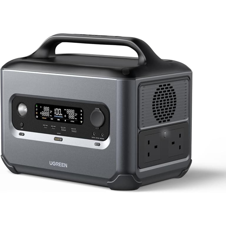 UGREEN Portable Power Station 1024Wh PowerRoam 1200 Solar Generator, LiFePO4 Battery, 1.5H Fast Charging, 1200W AC Outlets(2500W Peak) for Outdoor Camping/Home Backup/RVs (Solar Panel Optional)