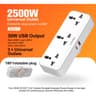 LDNIO SC3317 Plug Expansion Socket with USB Wall Plug Adapter 3 Way 1 to 3 Power Expansion Adapter product thumbnail 1