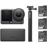 DJI Osmo Action 6 Adventure Combo, 38MP 1/1.1" Square CMOS Sensor, 155° FOV, Up to UHD 4K120 Video, 8K Still Photos, 3 Stereo Mics, OsmoAudio, Voice Control, Waterproof to 65.6', Black product thumbnail 1