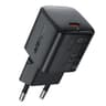 ACEFAST A118 PD 30W USB-C Fast Charger Mini GaN Power Adapter Charging Block - EU Plug - Black product thumbnail 1