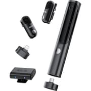 BOYA Magic-02 (USB-C/Lightning/3.5mm) Wireless Lavalier Microphone, 30Hrs Battery,328FT LOS Range,Safety Track&Limiter,4-in1 Mini Lapel Wireless Mic for Android iPhone Camera Laptop PC, Ai Noise Reduction for TikTok YouTube product image