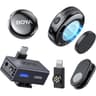 BOYA BOYALINK 3-03 Wireless Lavalier Mini Microphones for iPhone 15-16/Android/PC/Camera,AI Noise Cancellation,48kHz/24Bit Studio Sound,APP Control,984ft 30h Battery with Charging Case for Vlog Interview product thumbnail 1