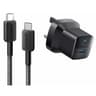 Anker 323, 33W Wall Charger + USB-C To C Cable 90CM, USB Type-A & USB Type-C Interface, ActiveShield Safety System, Portable, Universal Compatibility, Black product thumbnail 1