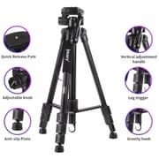 Jmary KP-2254 Professional Aluminium Tripod Monopod for All DSLR Cameras Max Load capacity - 4kgs, Max Height - 1650mm product image