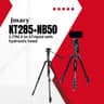 Jmary Professional 2 in 1 Tripod & Monopod KT285+NB50 with Fluid Hydraulic Head, Adjustable Height MAX. 175cm, Compact Foldable 44.5cm, Heavy Duty Stable Stand - Black product thumbnail 1