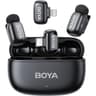 BOYA mini 2-01 (Type-C & Lightning) Wireless Microphone for iPhone & Android, AI Noise Cancellation,App Control, 48k Hz/24 Bit, 30H Battery Life with Charging Case,Lapel Microphone Wireless for Video Recording Vlog Streaming , Black product thumbnail 1