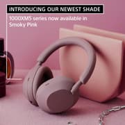 Sony XM5 Wireless Noise Canceling Bluetooth Headphone, Magnificent Sound, 30 Hour Battery Life, 32.81 ft Effective Range, 2.4 GHz Band Frequency, Detachable Cord, Closed Dynamic - Smoky Pink product image