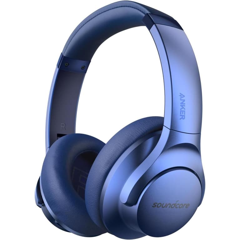 Anker Soundcore Q20i Wireless Hybrid Active Noise Cancelling Headphones 40H Long ANC Playtime Hi-Res Audio Big Bass Transparency Mode , Blue