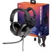 JBL Quantum 300 - Wired Over-Ear Gaming Headphones with JBL Quantum Engine Software Foam Ear Cushions 3.5 mm & USB Adapter- Black product image