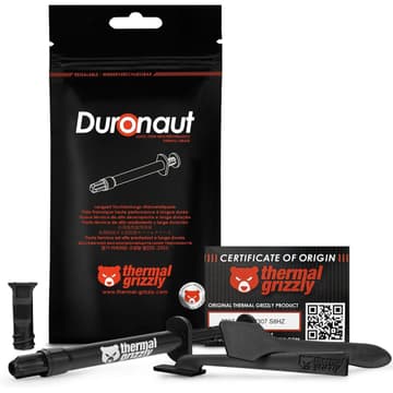 Thermal Grizzly Duronaut - 2 Gram - Enhanced Durability & High Performance Thermal Paste - for Maximum Thermal Conductivity While Overclocking CPU/GPU/PS4/PS5/Xbox