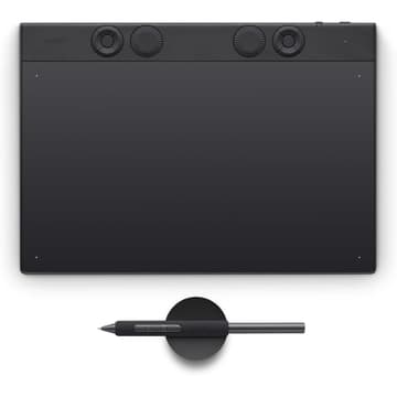 Wacom Intuos Pro (2025) Drawing Tablet, Small 215 x 163 mm Wireless Graphics Art Tablet with Pro Pen 3 & Touch Ring, Digital Drawing Pad for Mac and Windows PC
