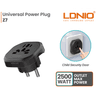 LDNIO Z7 Universal Travel Adapter with Power Strip | 4-in-1 International Plug Converter (UK, US, EU, AU) | 2500W Surge Protected Power Socket | Compact & Child-Safe product thumbnail 1