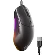 SteelSeries Rival 3 Gen 2 Gaming Mouse — 8500 DPI TrueMove Core Optical Sensor , 60 Million Click Durability , Low Latency, 77g Lightweight , 100% PTFE Feet , RGB ,Black product image